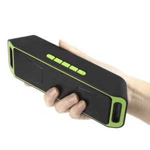 Wireless Bluetooth Speaker USB SD Card Playback Dual Speaker Stereo Bass Radio - Picture 1 of 11