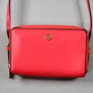 Tory Burch Schultertasche Crossbody Leder Rot (ish) 10005657 03-17 Japan EUC - Bild 1 von 10