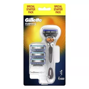Gillette Fusion 5 Proglide 4 Klingen und 1 Rasierer Flexball Original NEU - Bild 1 von 1