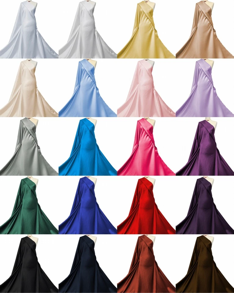 Duchess Satin Fabric Premium Quality Luxurious Bridal Dressmaking Material - Image 1 of 1