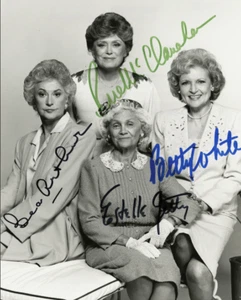 Golden Girls Cast Autographed 8x10 Photo Signed Reprint TV Show Betty White - Picture 1 of 1