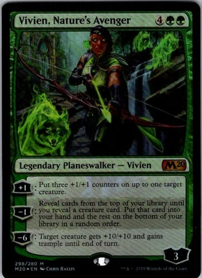 Magic | M20 | Vivien, Nature's Avenger | 298 | NM | Foil - Image 1 of 2