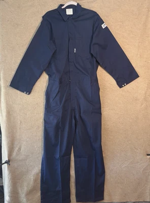 Lakeland FR Coverall Jumpsuit Mens Sz L (48x30") Blue NFPA 2112 - NWT - Image 1 of 4
