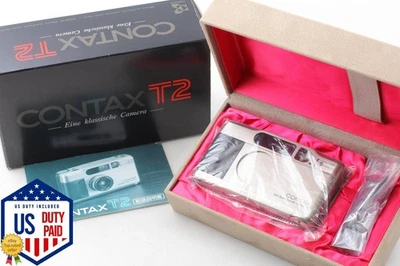 [NEUWERTIG in Verpackung] Contax T2 T titansilber analoge Kompaktkamera 35... - Bild 1 von 4