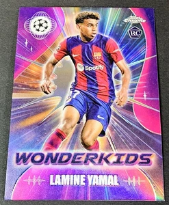 Lamine Yamal Rookie 2023 Topps Chrome UEFA Club Competitions Wonderkids RC #WK-3 - Picture 1 of 2
