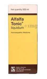 @Dr Willmar Schwabe Alfalfa Tonic Liquidum Medicina Homeopática 500 ml i483 - Imagen 1 de 5