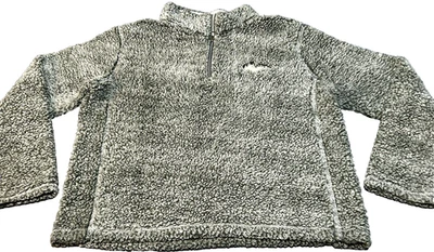 Pulôver de lã Michigan’s Upper Peninsula feminino manga longa 1/4 zíper médio - Imagem 1 de 4