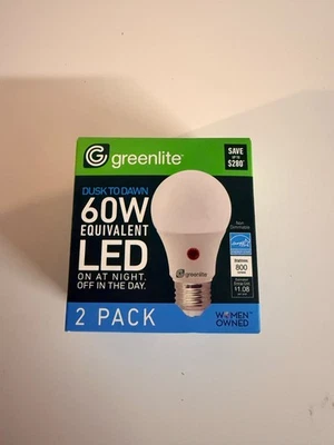 Greenlite Dusk to Dawn 60W Equivalent LED Bulb - Image 1 of 4