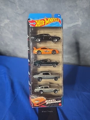 2023 HOT WHEELS FAST AND FURIOUS 5 PACK CHARGER, MUSTANG, CHEVELLE, SUPRA, DB5 - Image 1 of 4
