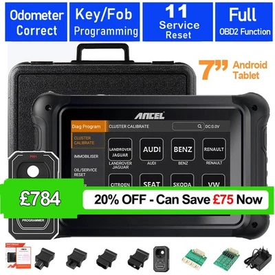 ANCEL DP500 OBD2 Car Odometer Correction Tool Key IMMO Coding OIL ABS DPF Reset - Image 1 of 4