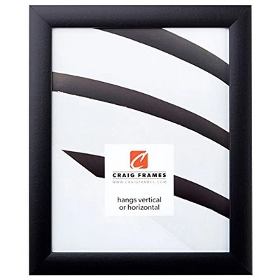Craig Frames 1WB3BK 14 by 20-Inch Picture Frame, Smooth Wrap Finish, 1-Inch - Image 1 of 4