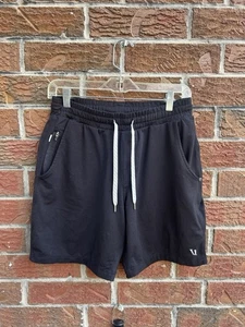 Vuori Ponto Shorts Mens Size S Black Lounge Soft V344 - Picture 1 of 3