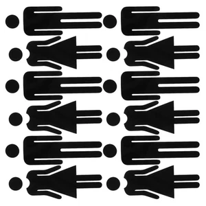 6 Paar Bad Schild Selbstklebend Umkleidezimmer Erkennungsschild - Bild 1 von 17
