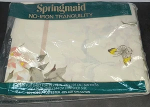 Vintage Springmaid Bügelfreies Ruhe Twin Flaches Blatt, Key Largo - Bild 1 von 14