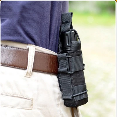 Tactical MOLLE Water Bottle Pouch - Belt Clip for Outdoor Hiking Camping School - Image 1 of 4