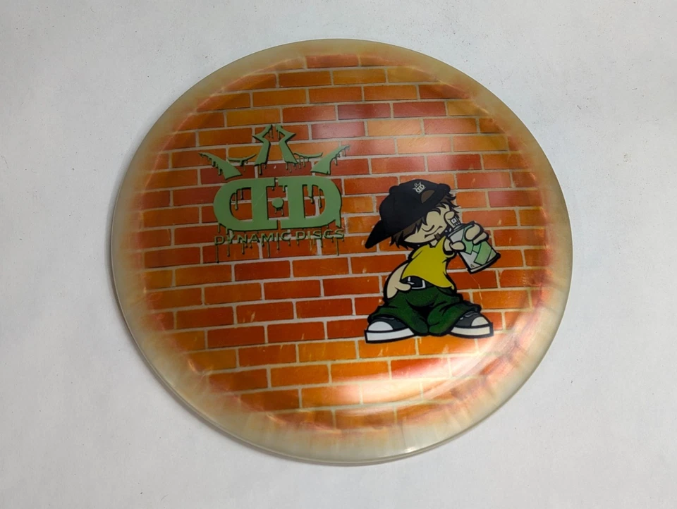 Dynamic Discs Trespass 174g DyeMax Old Run Distance Driver Graffiti - Image 1 of 4