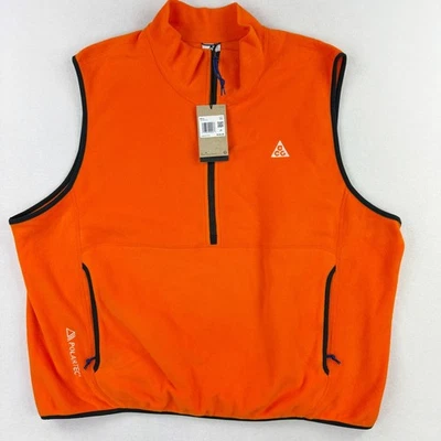 Nike ACG Polartec Vest Size XXL Mens Orange Wolf Tree HJ2468-819, NWT - Image 1 of 4