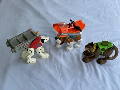 VTG Lot of 3 Rescue Heroes Animal Helpers - St. Bernard,Mtn Lion,and Dalmatian - Image 1 of 4