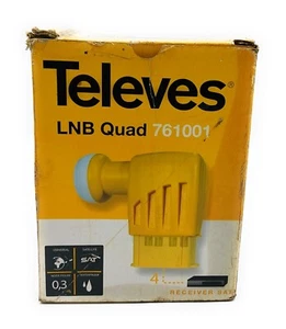 Televes LNB Quad 761001 Universal KU Band Dish Antenna - Picture 1 of 8