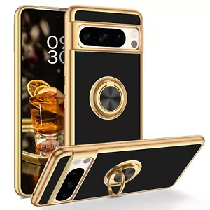 Custodia telefono per Google Pixel 8/8 Pro/7 Pro/7 antiurto ibrida nera - Foto 1 di 35