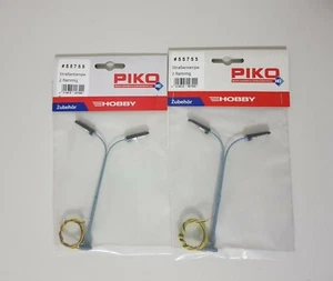 PIKO 55755 - set 2 LAMPIONI STRADALI DOPPI - Scala H0 - NUOVI - Foto 1 di 1