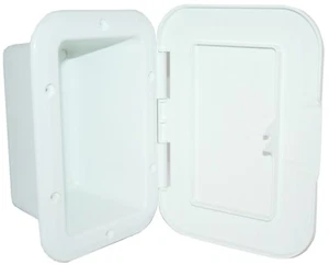 Recessed Box Hinged Door Boat Caravan RV Nuova Rade 150mm x 105mm MADE IN ITALY - Picture 1 of 2