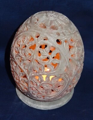 Soapstone Candle Holder Lamp Candlestick Aroma Lamp Hand Bedroom Home Decor Gift - Image 1 of 3