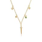 ECFEW™ Emerald Sword Choker Necklace