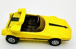 Vintage 1970 Whizzwheels Bertone Runabout Barchetta 386 Yellow Corgi Toys 3” - Picture 1 of 6