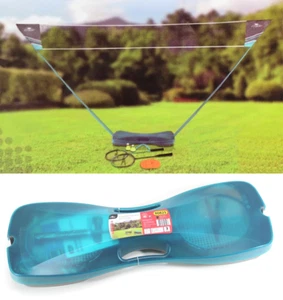 BADMINTON SPIEL SET im Koffer Standfuß + Netz + Federball + Schläger 825 - Bild 1 von 7