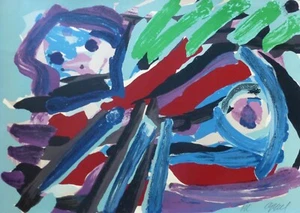 Karel APPEL Lithograph Walking with my Bird 1979 Hand signed dutch Cobra Artist - Picture 1 of 4