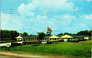 Rosecrans Motel, Zion Illinons 50er Jahre Chrom Postkarte verschickt an 1959 - Bild 1 von 2