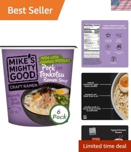 Craft Ramen Tonkotsu Soup Cups - Non-GMO Organic - Ready-to-Serve 6 Pack - Picture 1 of 11