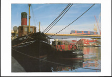 London - West India Dock, Docklands Light Railway, Massey Shaw - postcard c1990s