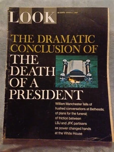 1967 LOOK Magazine Mar 7th Death of JFK John F Kennedy Assasination VG- - Picture 1 of 3
