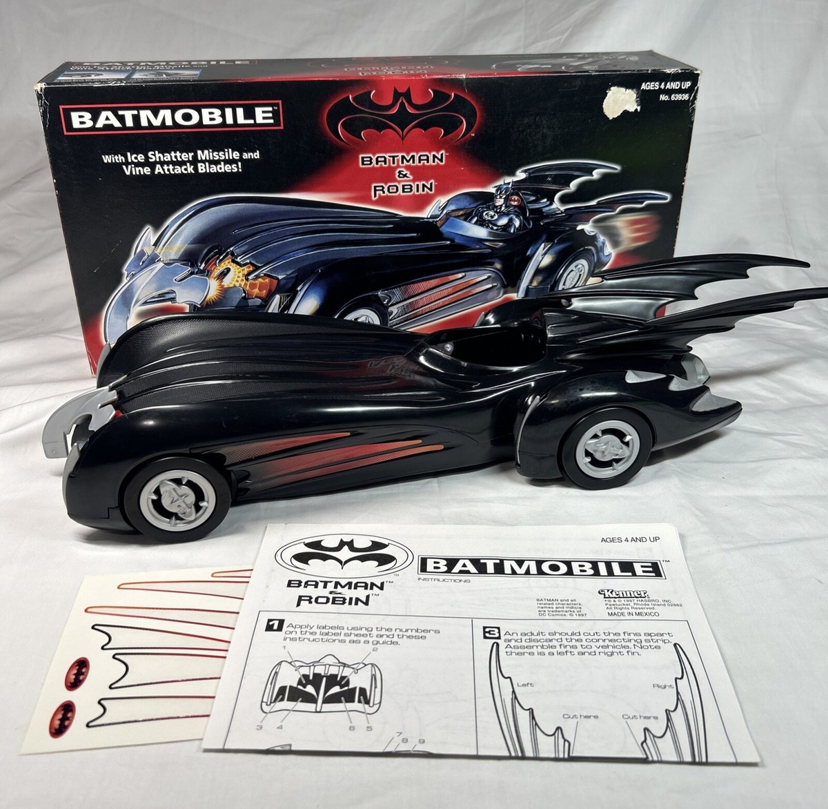 Batmobile Batman & Robin Movie MIB 1997 Kenner 63936 for sale