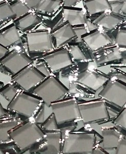 Mosaic Glass: MIRROR TILES 5 ounce Pack (100+ New Hand Cut Pieces) - Picture 1 of 1