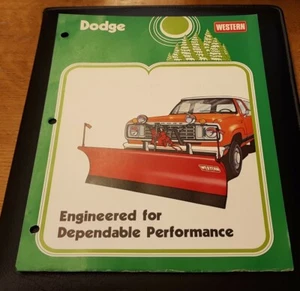 DODGE Orange Western Plow Truck 1970s Color 8.5" x 11" Automotive Ad - Picture 1 of 1