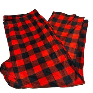Wondershop Damen 4X Buffalo Karo rot schwarz kariert Pyjama Lounge Schlafhose - Bild 1 von 3