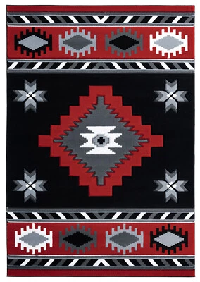 United Weavers Red Southwestern Medallions Angled Area Rug Geometric 2050 10430 - Image 1 of 4