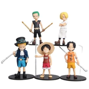 One Piece Rufy Zoro Vinsmoke Sanji Sabo Portgas D. Ace Figura 6'', Set di 5 - Foto 1 di 12