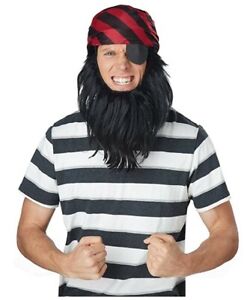 Pirate Kit - Black/Red - Costume Accessory - Adult Teen