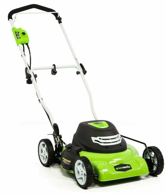 GreenWorks 18" 12 Amp Corded Lawn Mower - Green (25012)