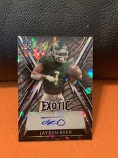 2023 LEAF EXOTIC FOOTBALL JAYDEN REED XRC AUTO AUTOGRAPH CRYSTALS SSP#/8 PACKERS