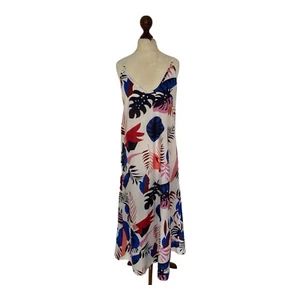 Women’s Multi Coloured Palm Print Beach Cover Up Maxi Dress Size - 18 4XL - Picture 1 of 7