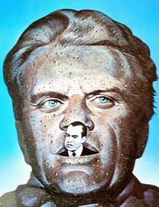 1985 Billy Graham Nixon Evangelist Portrait Famous People Art Bookplate Print 32 - Picture 1 of 3