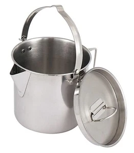 Outdoor Stainless Steel Kettle &#65292;1.2L Mountaineering Camping Teapot， - Picture 1 of 9