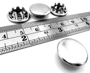 Hole Cap Plug - Nickel Plated Steel - Fits 7/16" Hole - Picture 1 of 12