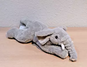 FAO Schwarz 2020 Grey Elephant Plush 15 Inch Floppy Stuffed Animal Weighted Legs - Picture 1 of 8