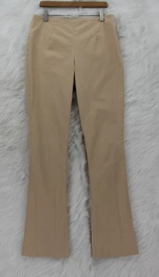 Boston Proper 裤子女式 6L 码米色靴型长侧拉链棉混纺 #1840 — 第 1/4 张图片